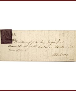 Antichi Stati – Ducato Di Parma – Piego Di Lettera (25 Cent.) – 1854