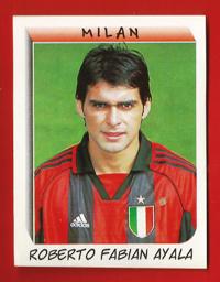 FIGURINE PANINI originale anno 2000 serie A MILAN R.F. Ayala n.198 €1,20