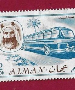 francobollo AJMAN 1967 YT 74B  Usato “Trasporti” € 0,20
