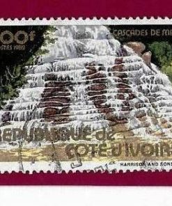 FRANCOBOLLO COSTA D’AVORIO 1982 YT 645B ” paesaggi locali ” usato €5.00