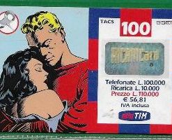 SCHEDE TELEFONICHE – RICARICARD TIM – Serie Fumetti – L.100.000 n.15P Scad. Mag.2002 usata € 1.50