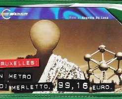 TELECOM 30.06.2002 “Capitale dell’euro: Bruxelles” n.1150 L.5.000 Publicenter € 0.80