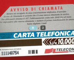 TELECOM ” R2 Avviso di chiamata” Golden n.405  scad.31.12.96  L.10.000 Mantegazza Usata  €1.00