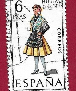 FRANCOBOLLO SPAGNA 1968 YT 1528 USATO €0.20